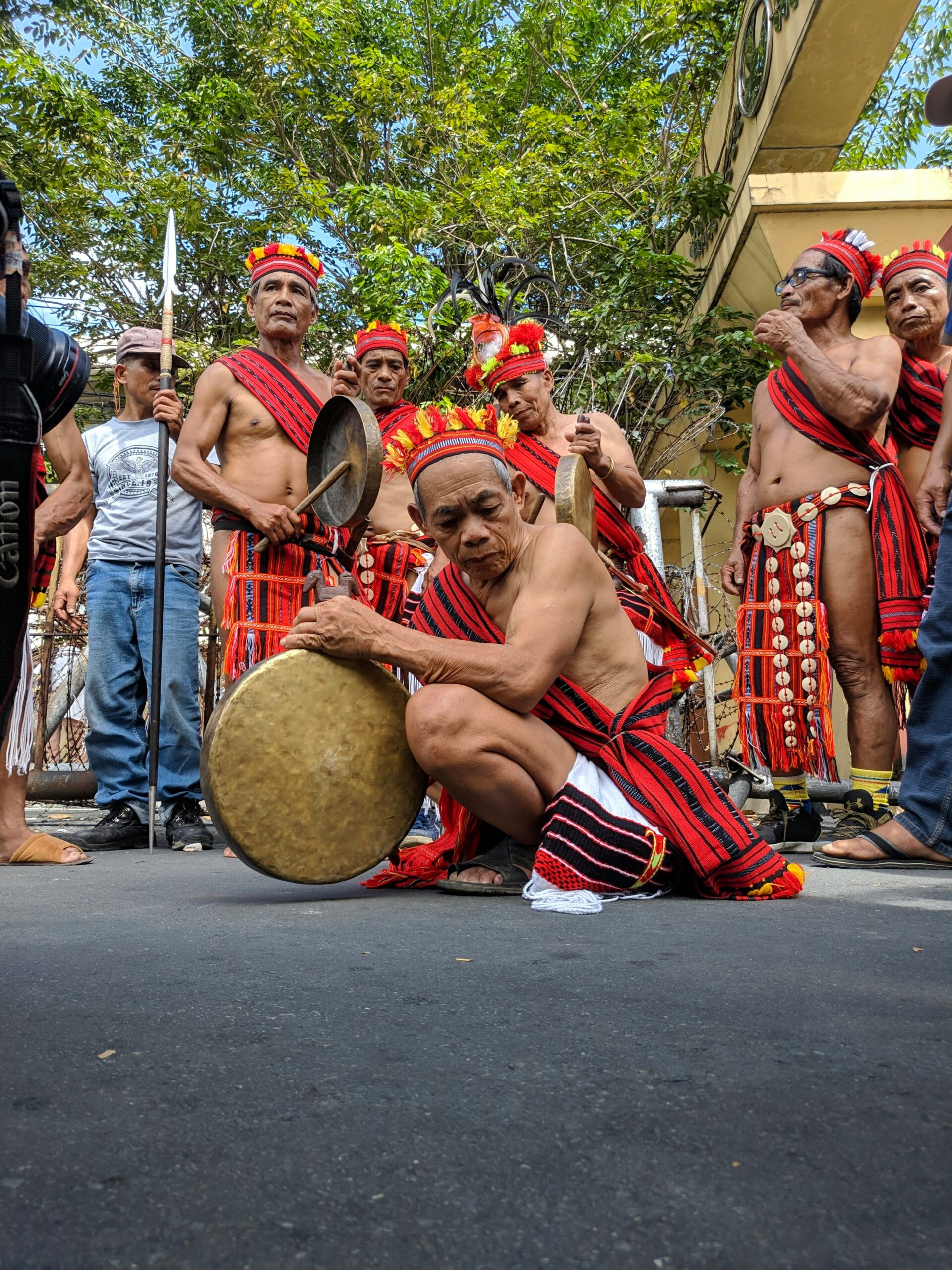 a group of men playing instruments